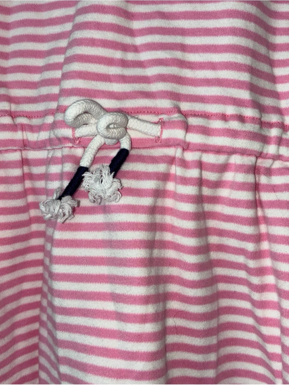 Masters Pink and White Striped Top with Navy Trim - Picture 4 of 5
